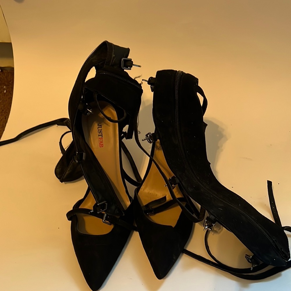 Black Gladiator Heels